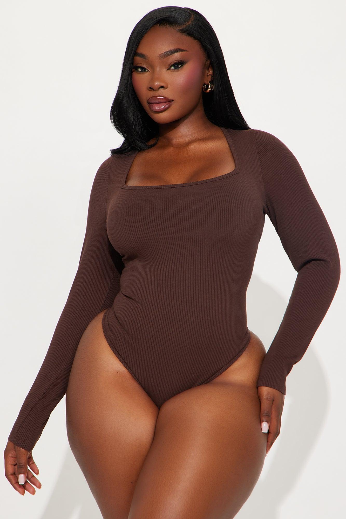 Arianna Snatched Bodysuit - Chocolate Product Image