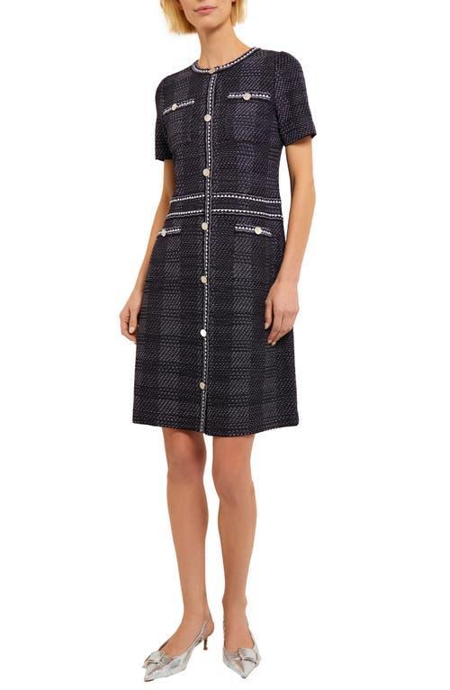 Womens Tweed Modern-Fit Sheath Dress Product Image