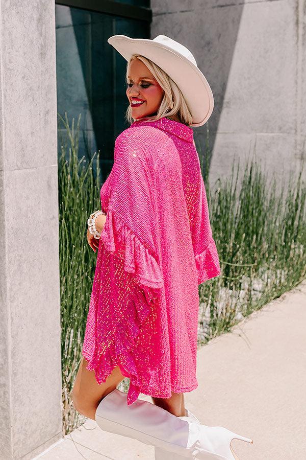 West Side Sparkle Sequin Tunic Top Product Image