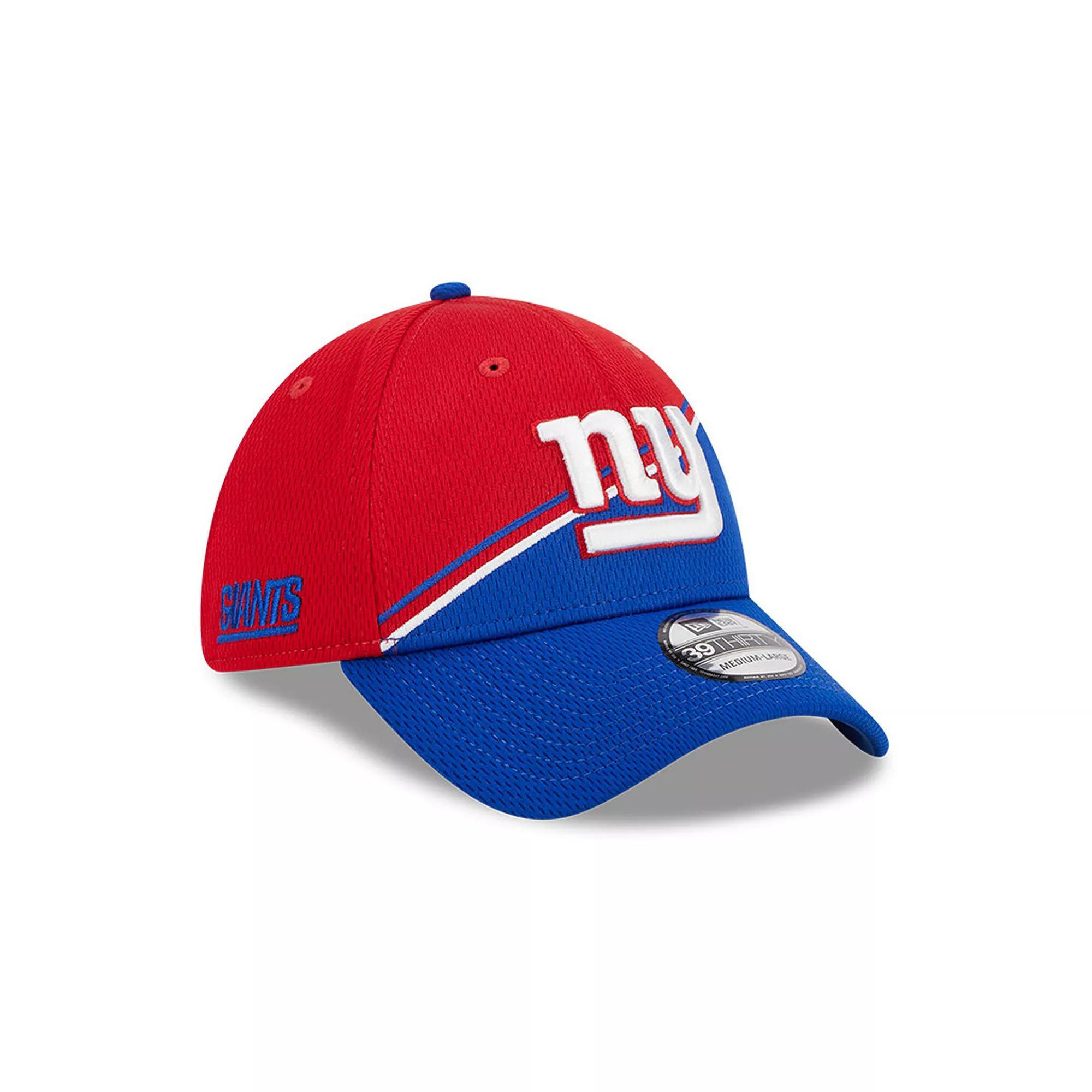 Men's New Era  Red/Royal New York Giants 2023 Sideline 39THIRTY Flex Hat, Size: Small/Medium Product Image