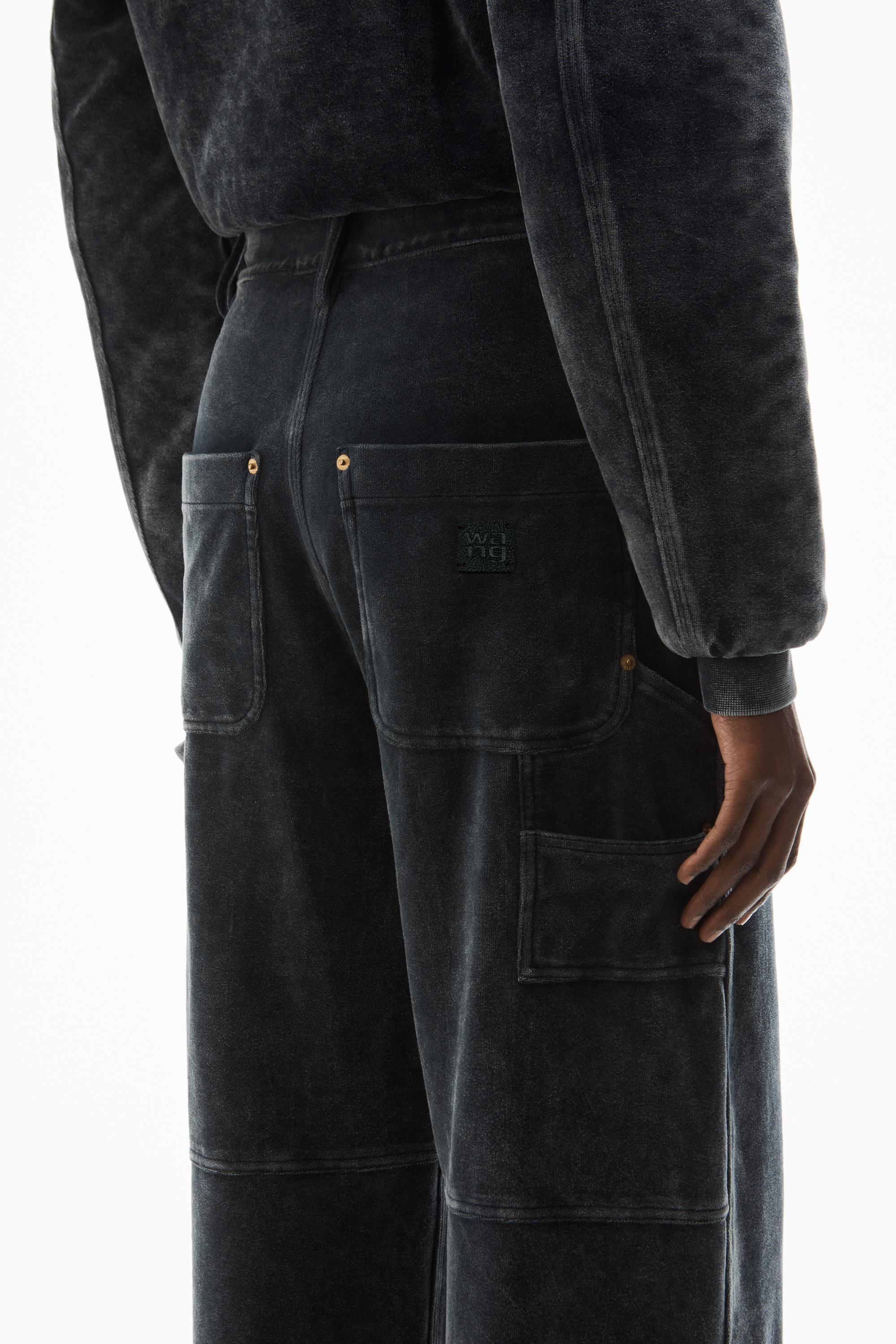 Workwear Pants In Crushed Velour Product Image