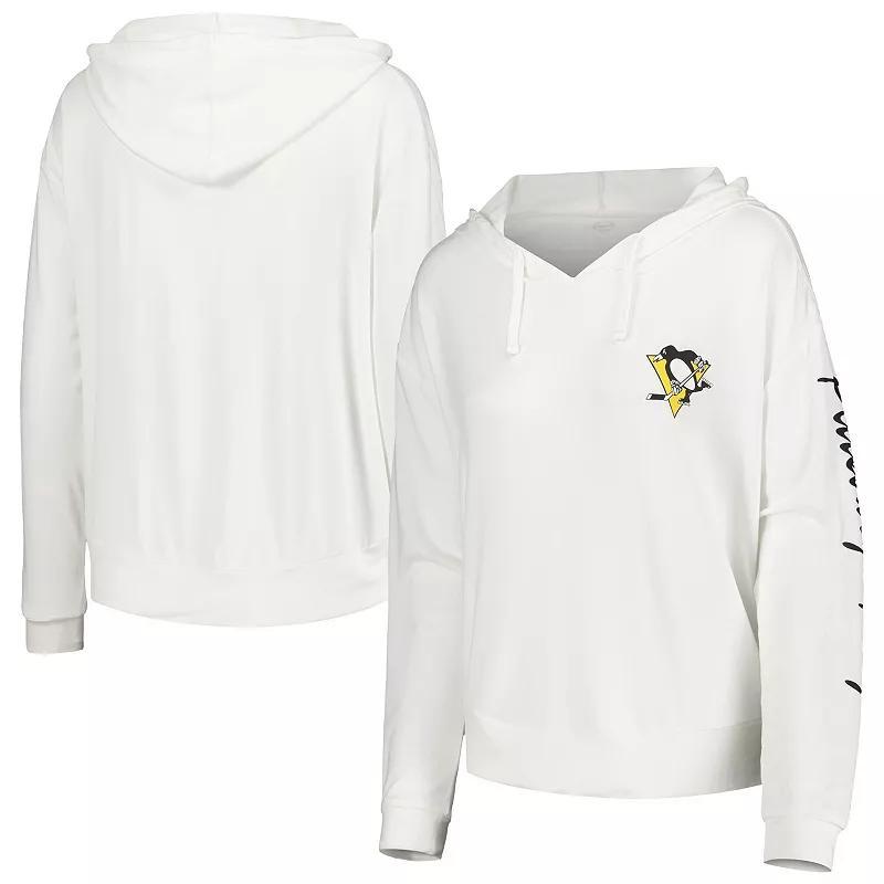 Womens Concepts Sport Pittsburgh Penguins Accord Hacci Long Sleeve Hoodie T-Shirt Product Image