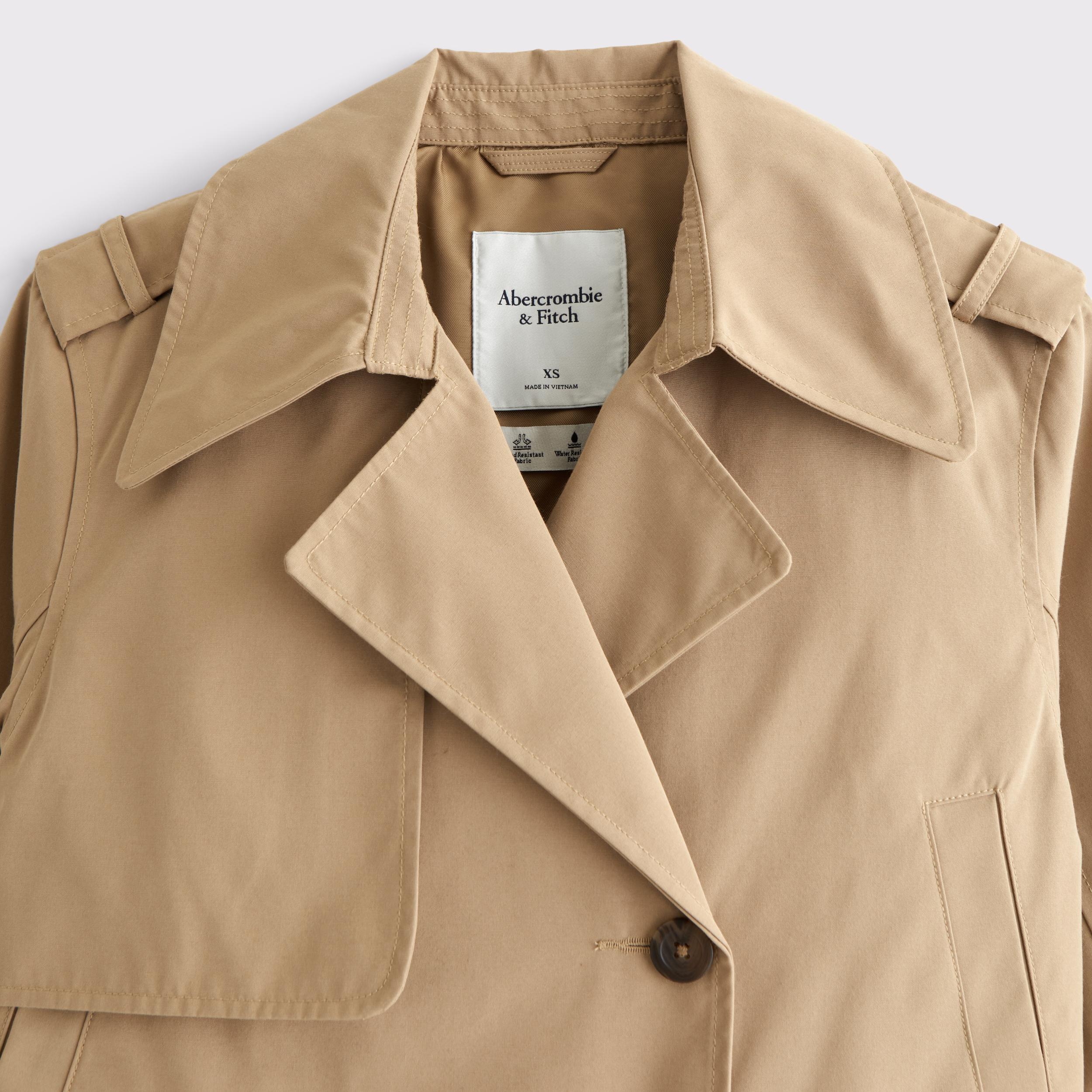 Cropped Trench Coat Product Image