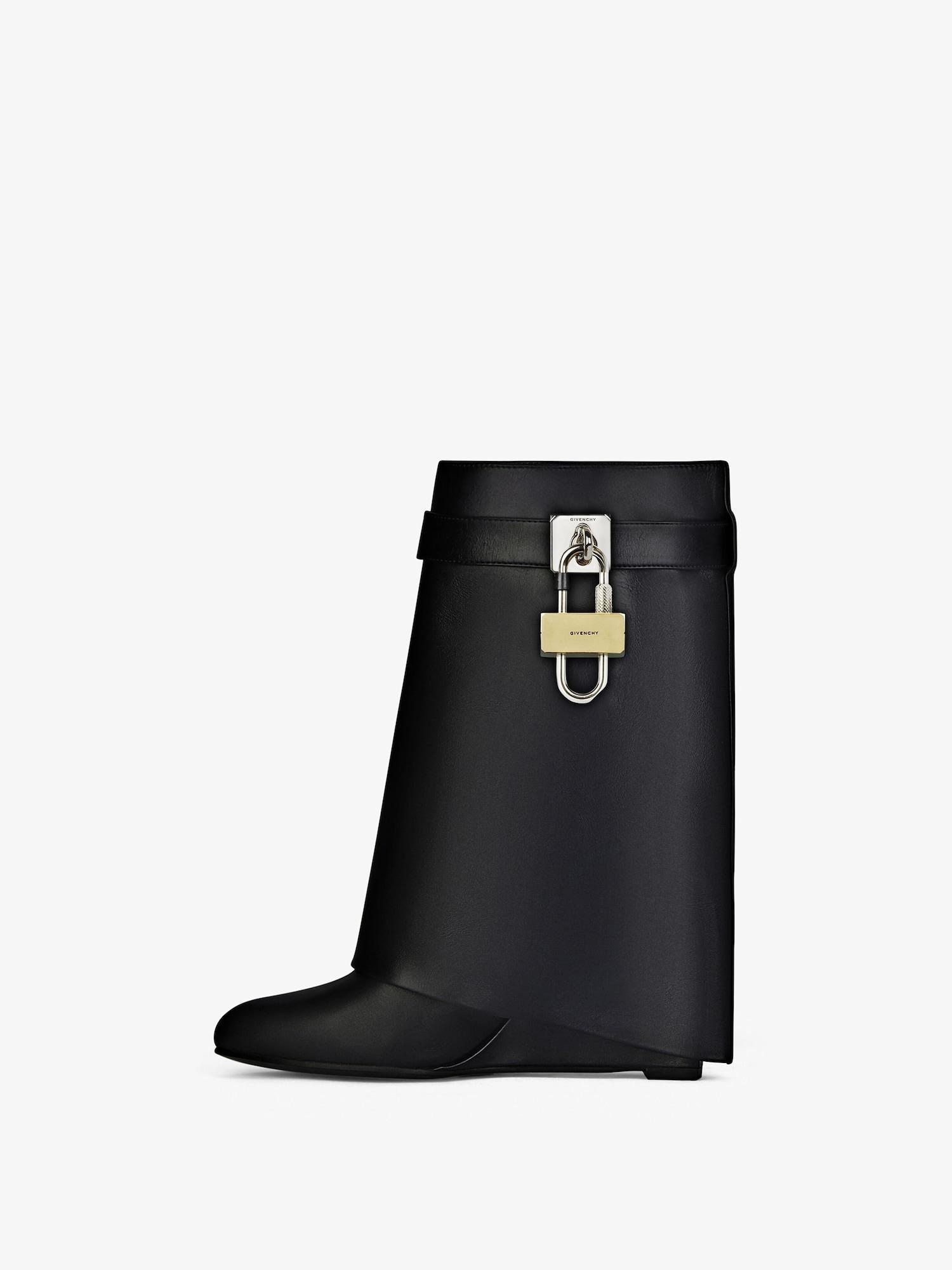 Shark Lock ankle boots in leather Product Image