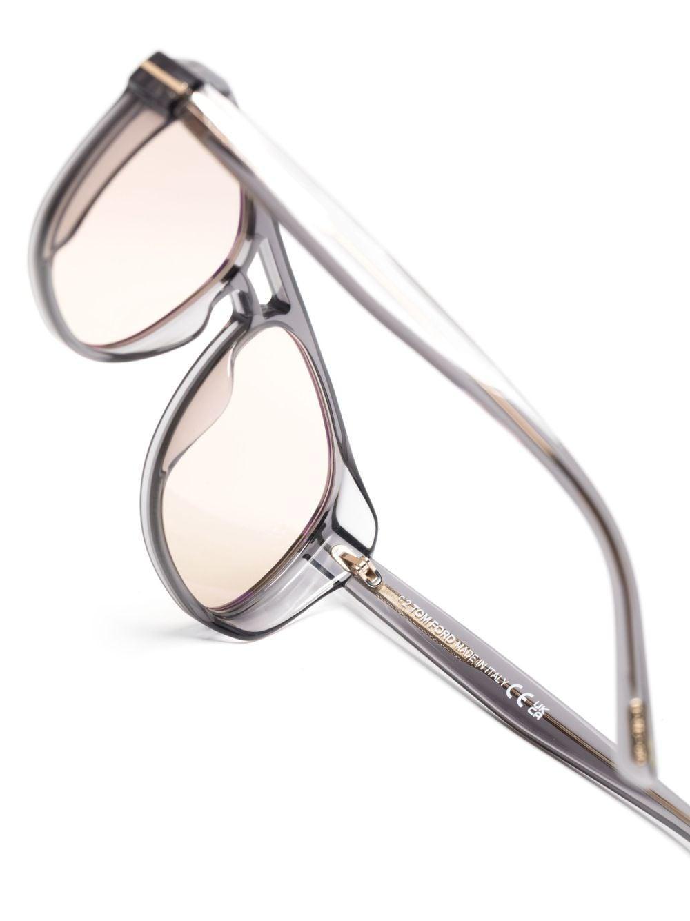 TOM FORD Pilot-frame Sunglasses In Grey Product Image