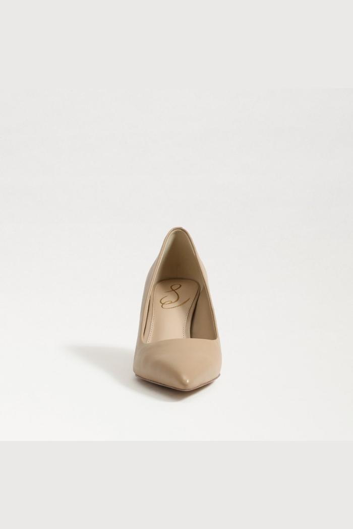 Vienna Pointed Toe Heel - Beige Leather Product Image