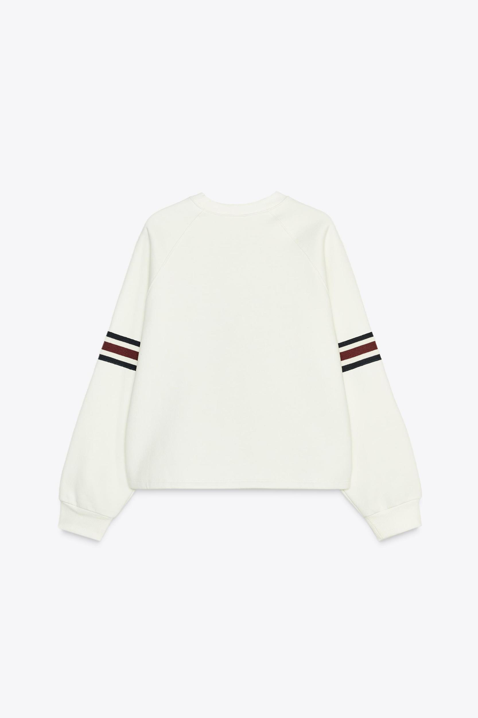 NUMBER STRIPE SWEATSHIRT Product Image