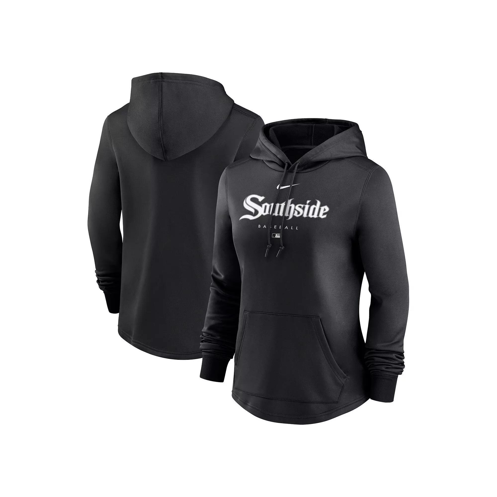 Women's Nike  Black Chicago White Sox City Connect Pregame Performance Pullover Hoodie, Size: Large Product Image