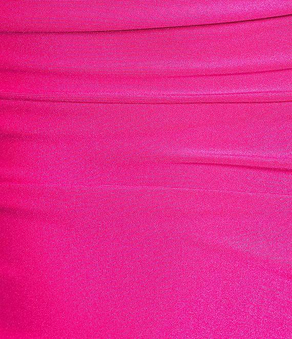 B. Darlin Off The Shoulder Spaghetti Strap Shirred Bodycon Dress Product Image