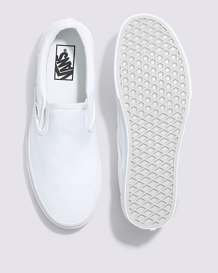 Vans | Classic Slip-On Wide Canvas True White Classics Shoe Product Image