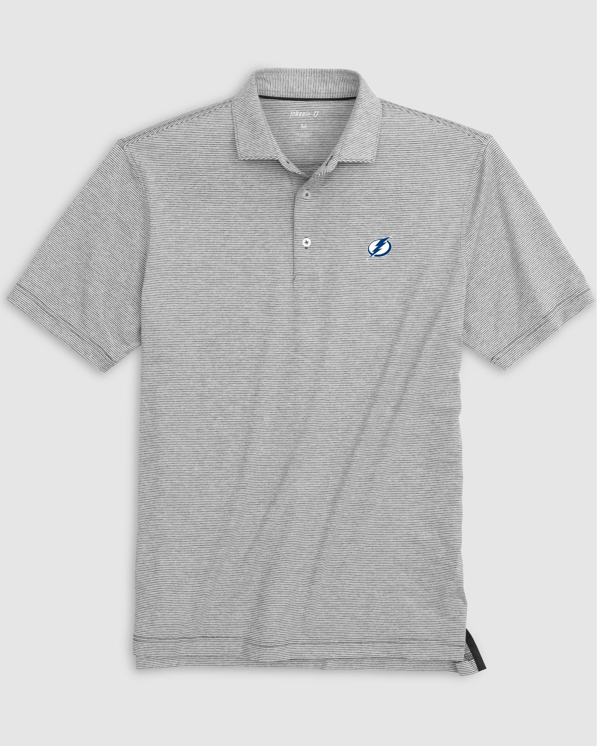 johnnie-O Kentucky Lyndonn Striped Jersey Performance Polo - Vintage Logo Product Image