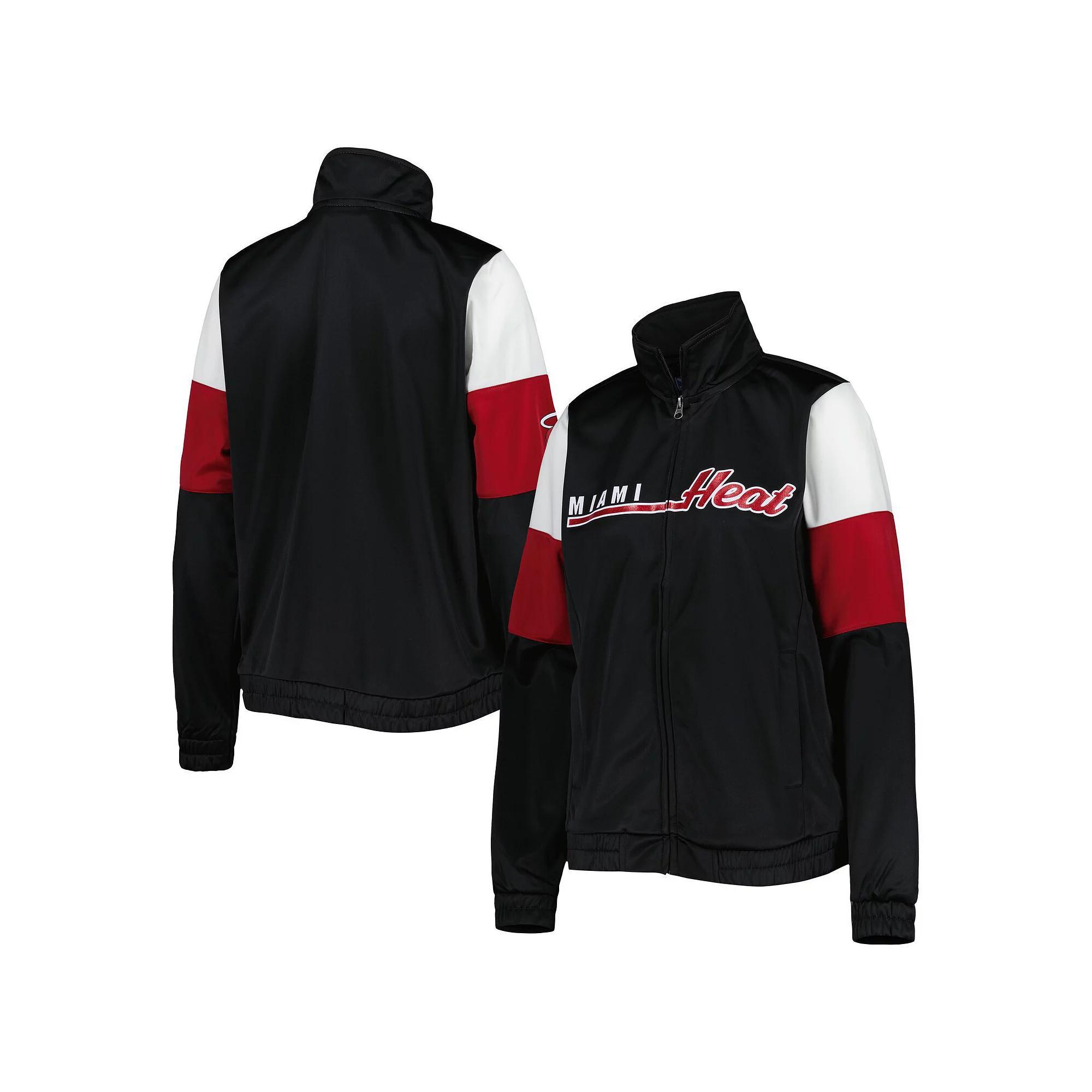 Women's G-III 4Her by Carl Banks Black Miami Heat Change Up Full-Zip Track Jacket,  Product Image