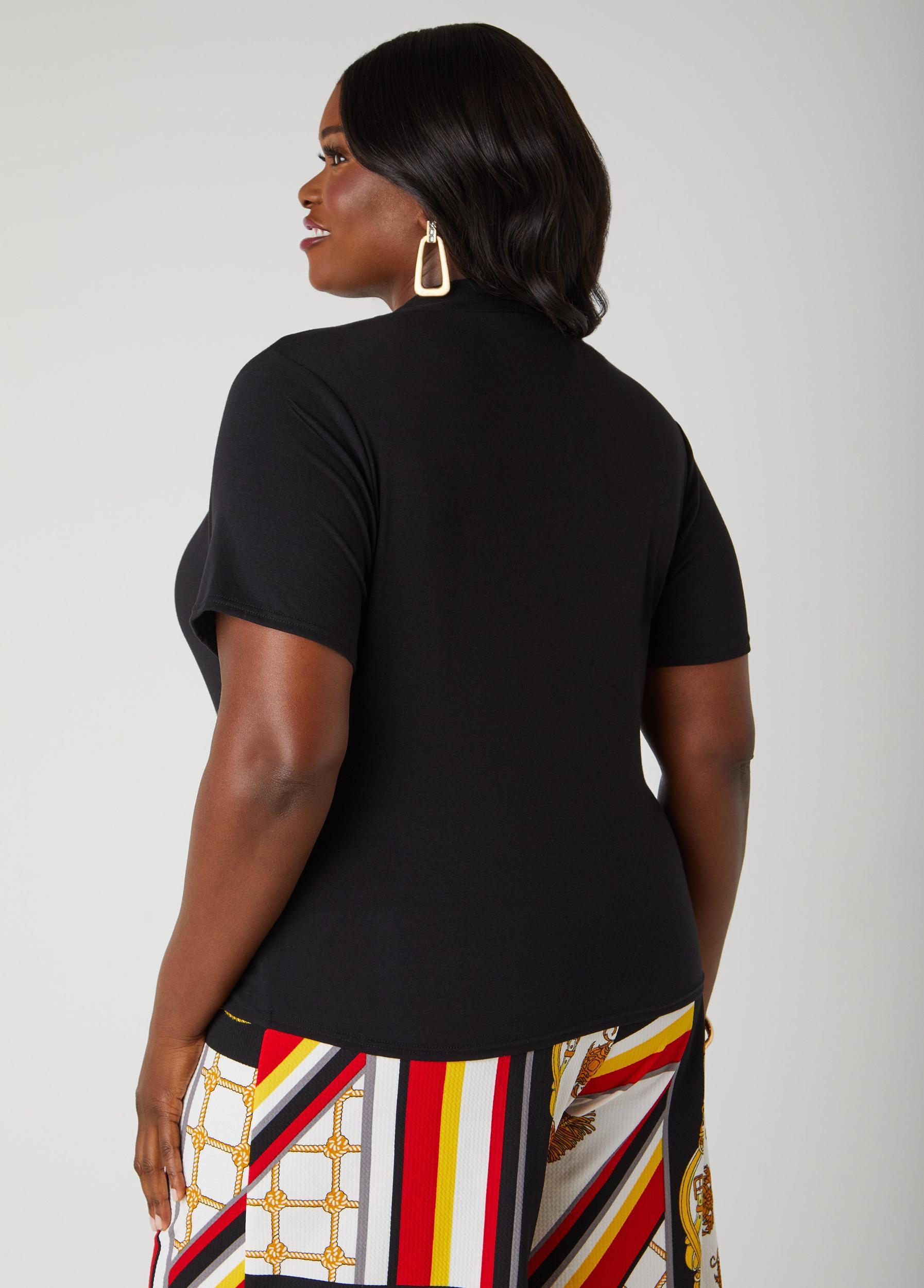 Jersey Faux Wrap Top Product Image