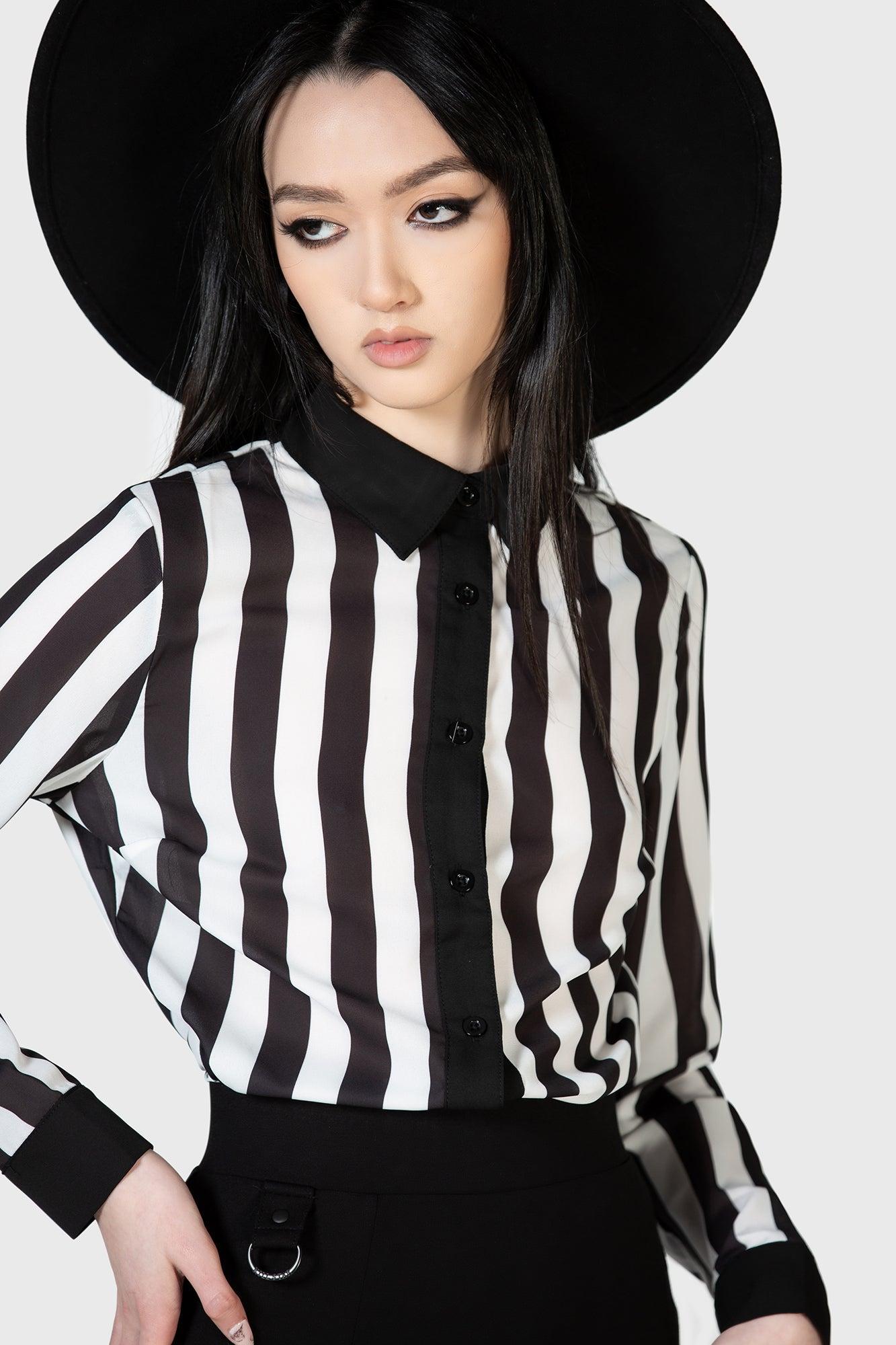 Stripe Down Shirt Female Product Image