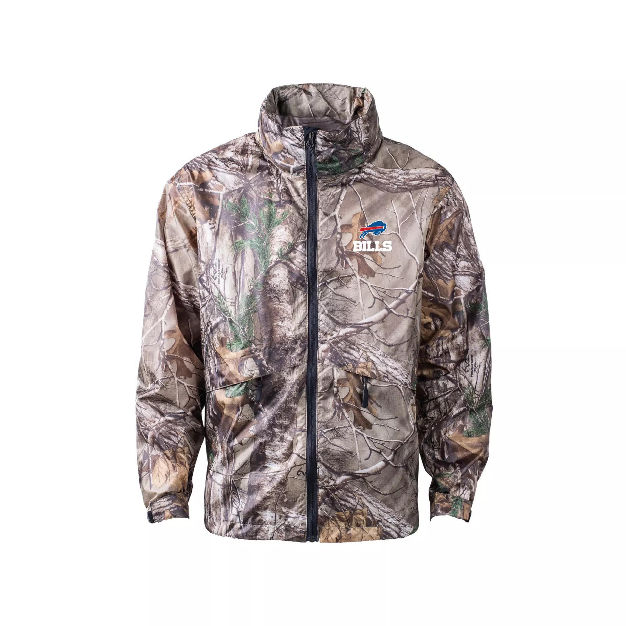 Men's Dunbrooke Realtree Camo Buffalo Bills Circle Sportsman Waterproof Packable Full-Zip Jacket, Size: 4XL, Green Product Image