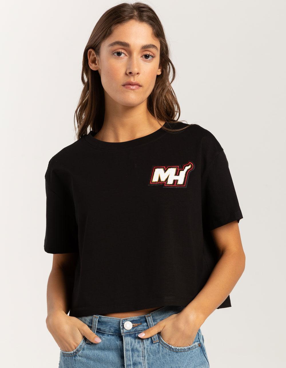 PRO STANDARD Miami Heat Womens Crop Tee Product Image