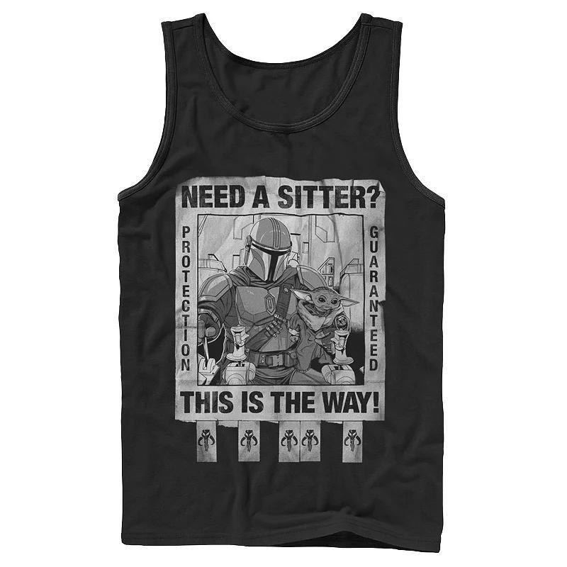 Mens Star Wars Protection Guarenteed Text Tank Top Product Image