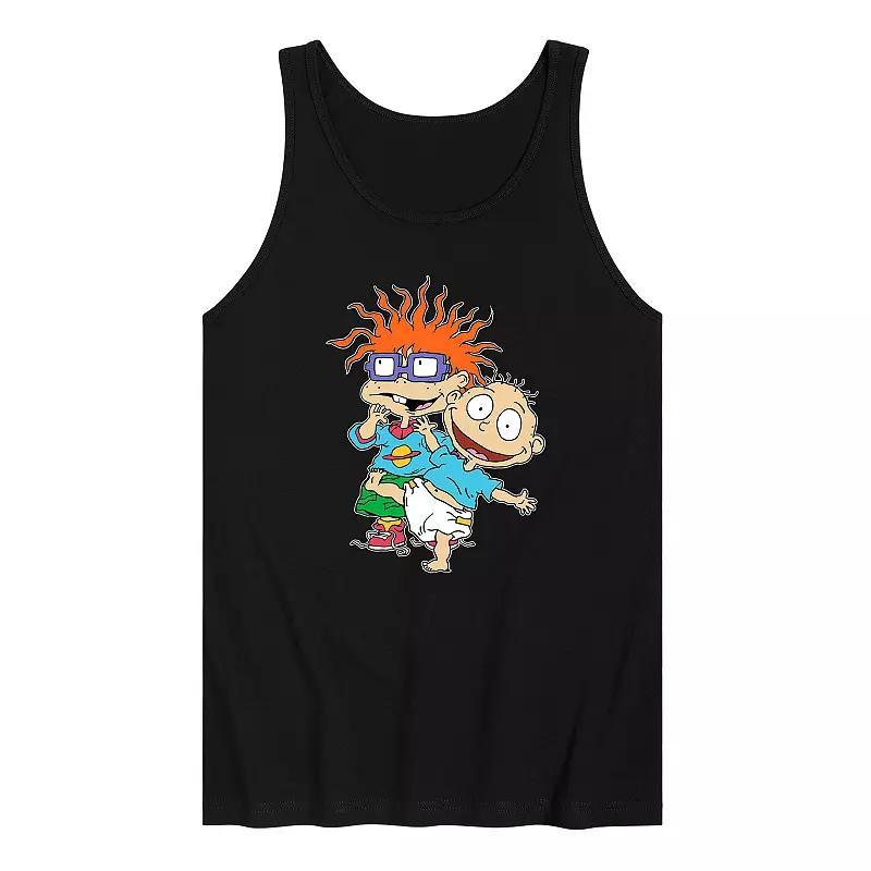 Men's Rugrats Group Tank Top, Size: Small, Black Product Image