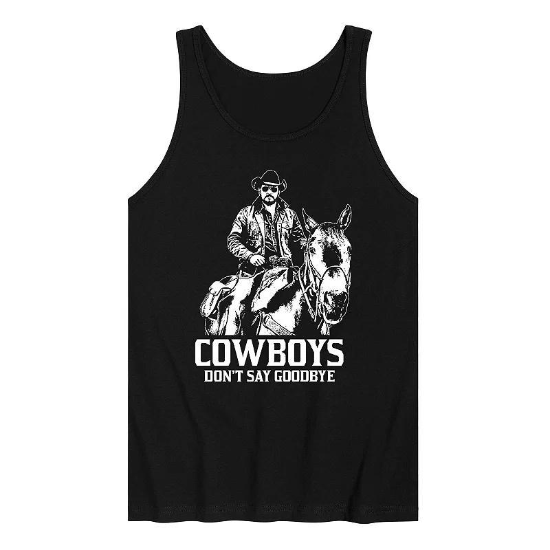 Men's Yellowstone Don't Say Goodbye Tank Top Top, Size: Medium, Black Product Image