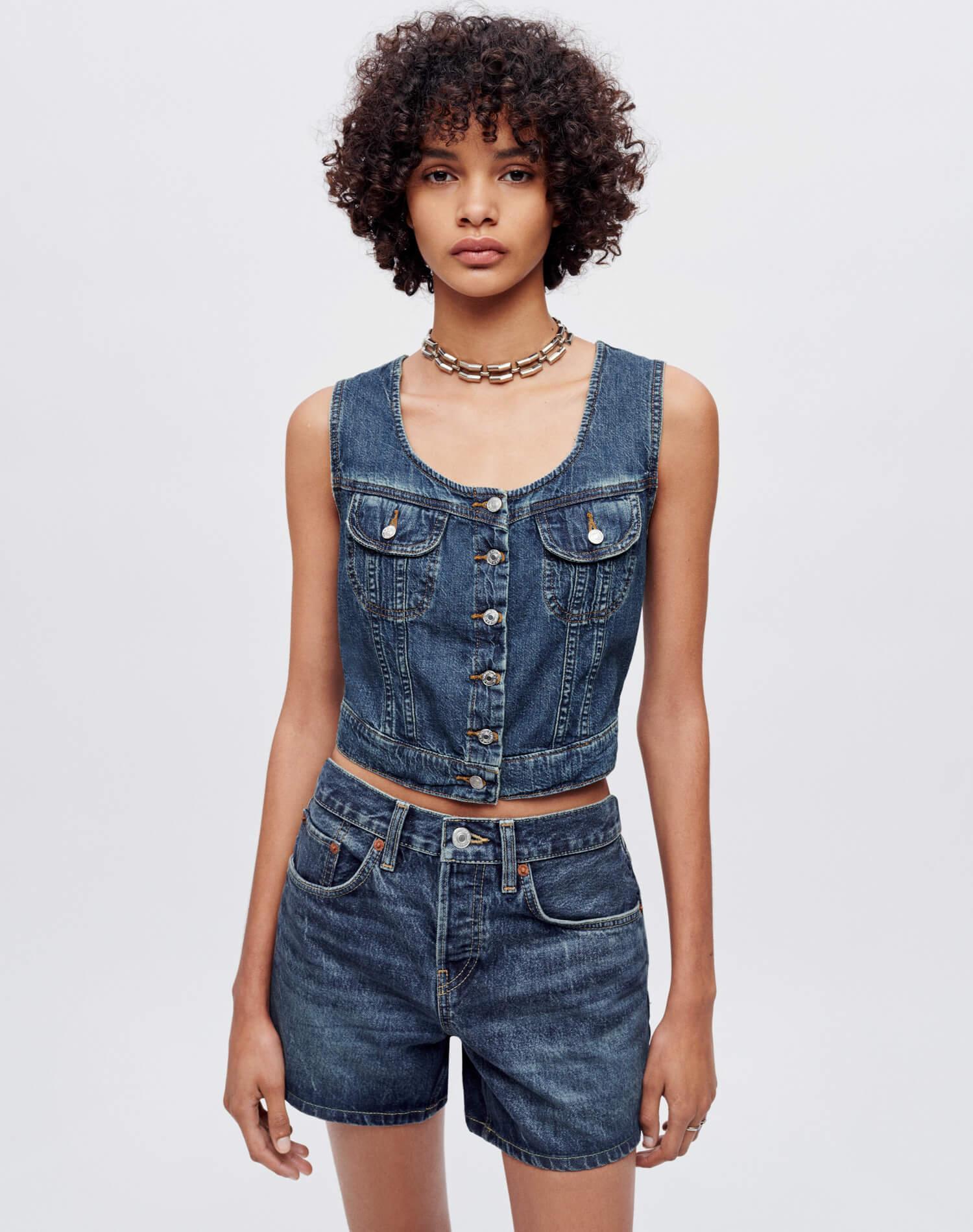 Trucker Shirt - Whiskey Indigo Product Image