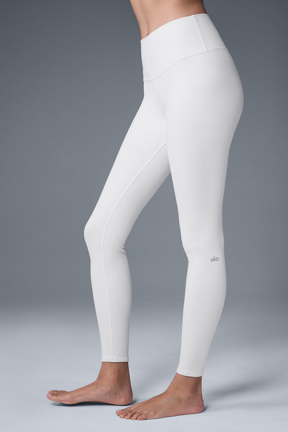 High-Waist Airbrush Legging - White Product Image