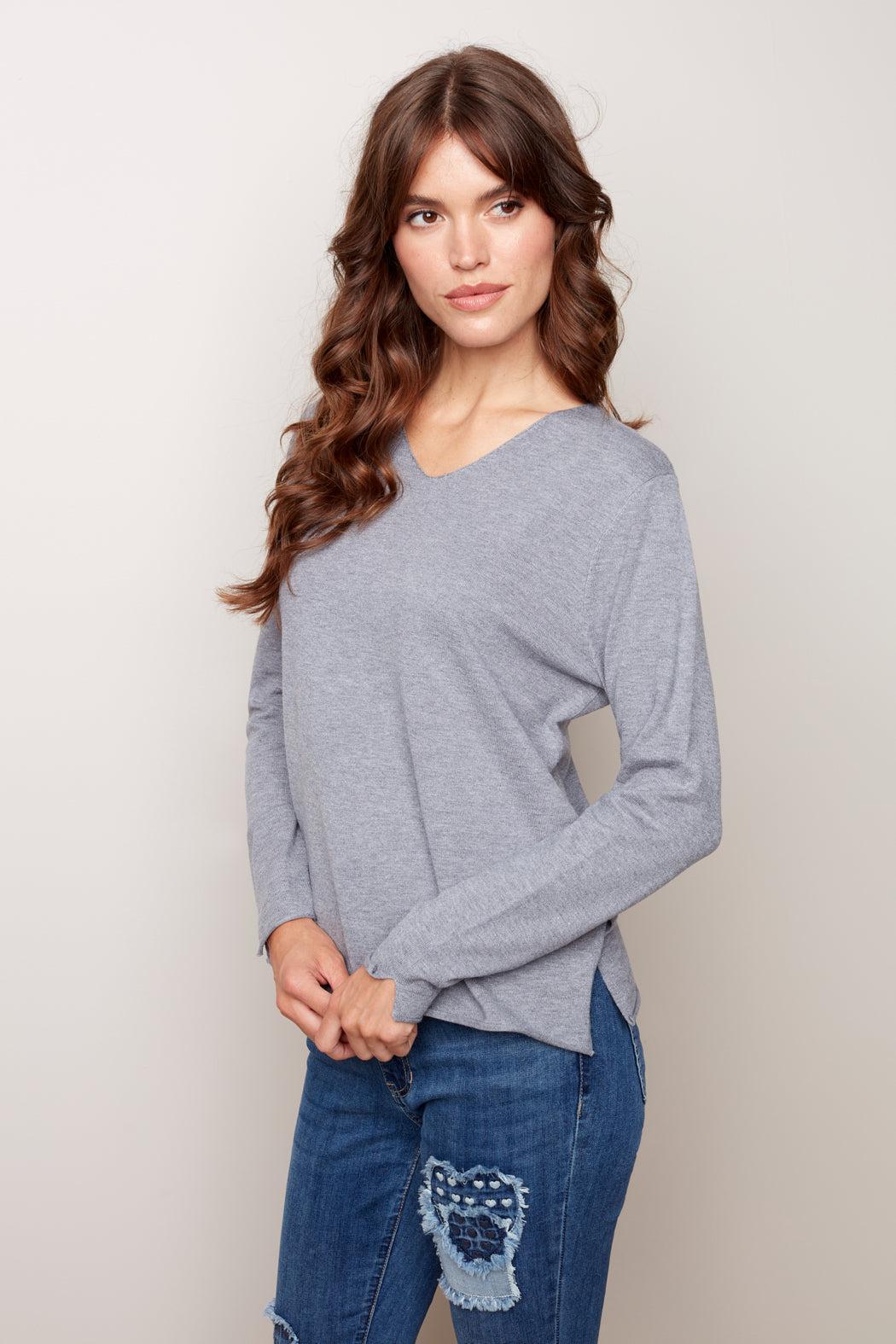 Basic V-neck Sweater Product Image