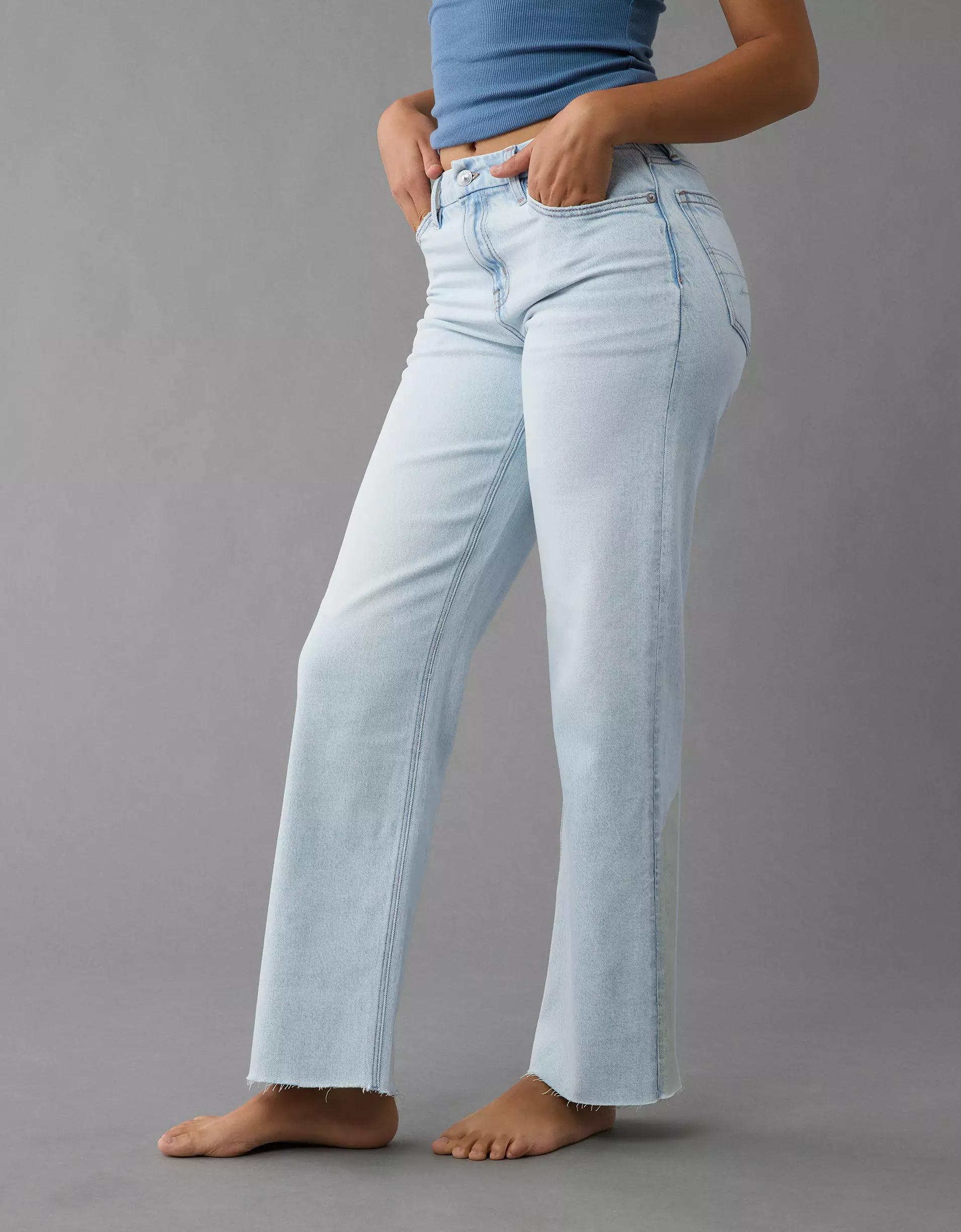AE Stretch Curvy High-Waisted Stovepipe Jean Product Image