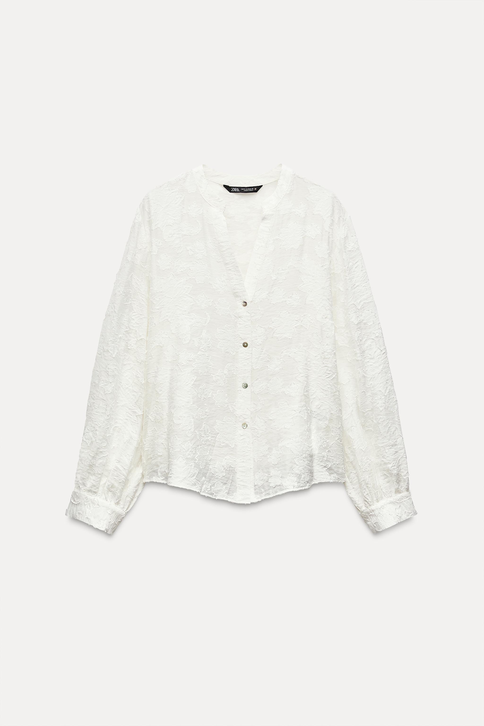 CONTRASTING DEVORÉ SHIRT Product Image