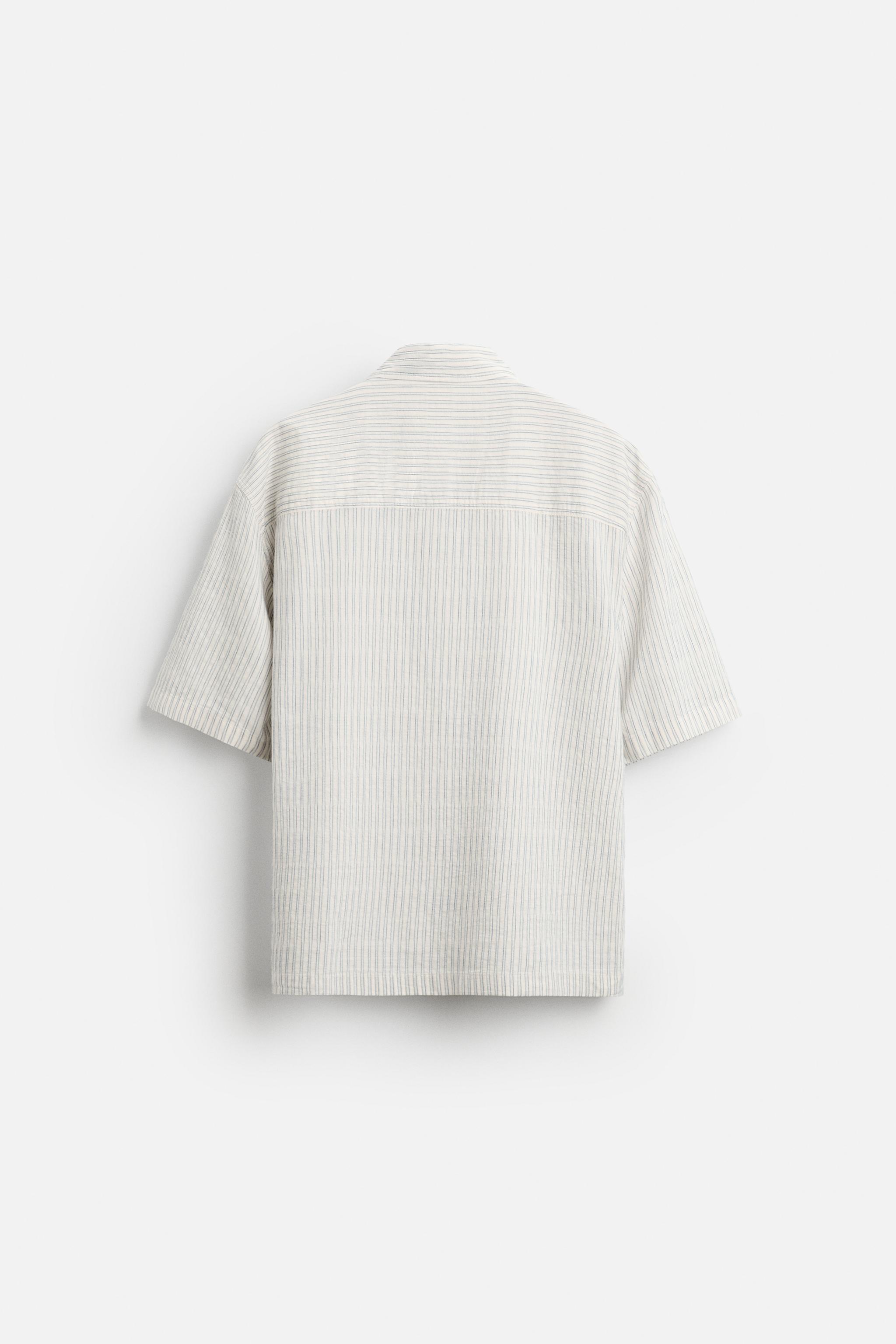 TEXTURED STRIPED SHIRT Product Image