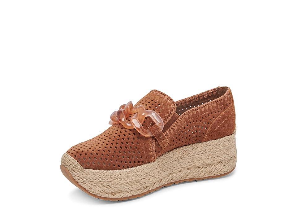 Dolce Vita Jhenee Espadrille Perf (Pecan Perforated Suede) Women's Flat Shoes Product Image