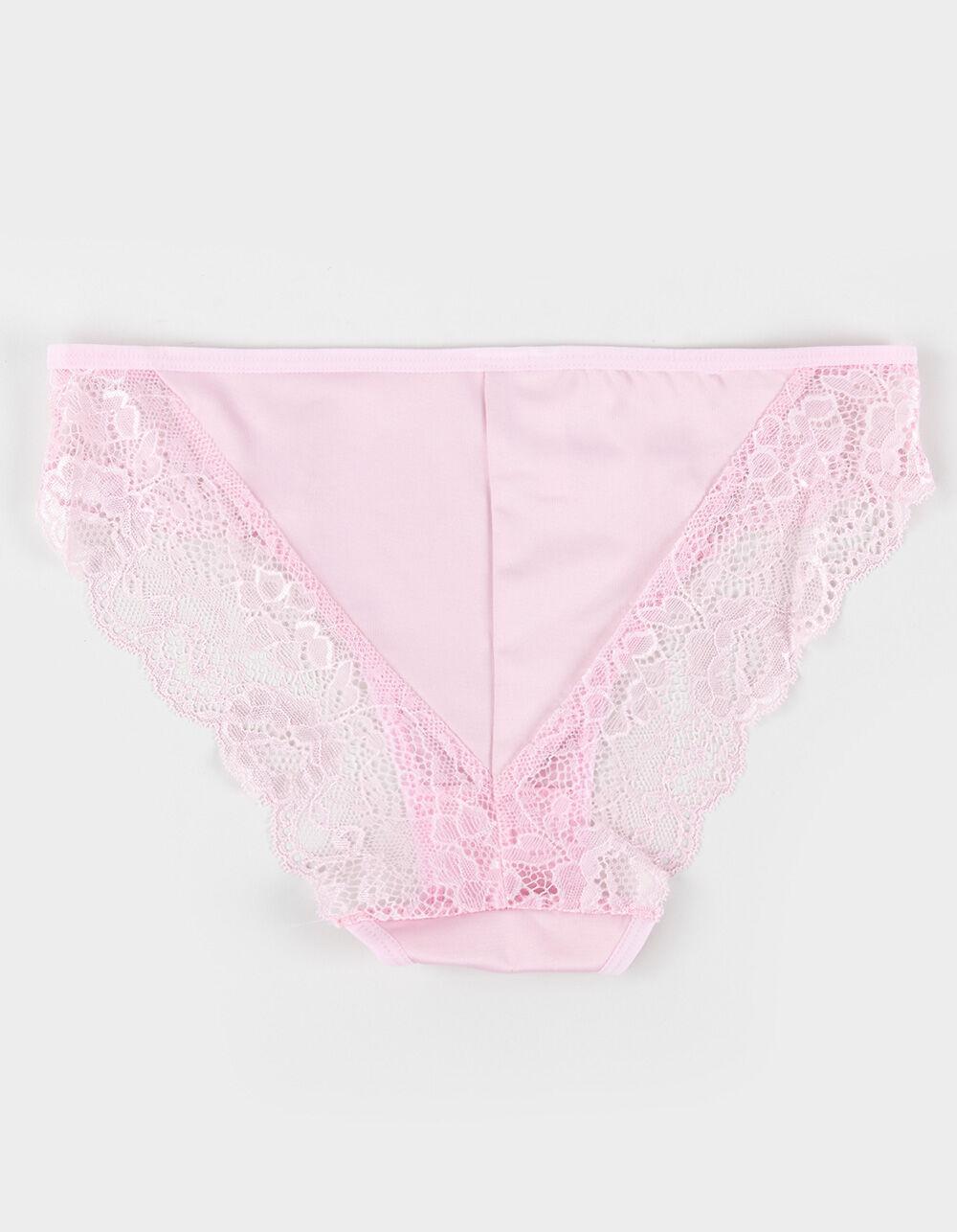 FULL TILT Lace Side Cheeky Panties - BLACK Product Image