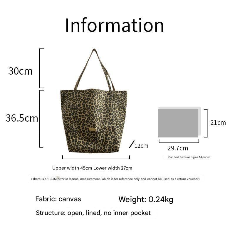 Leopard Print Tote Bag Product Image