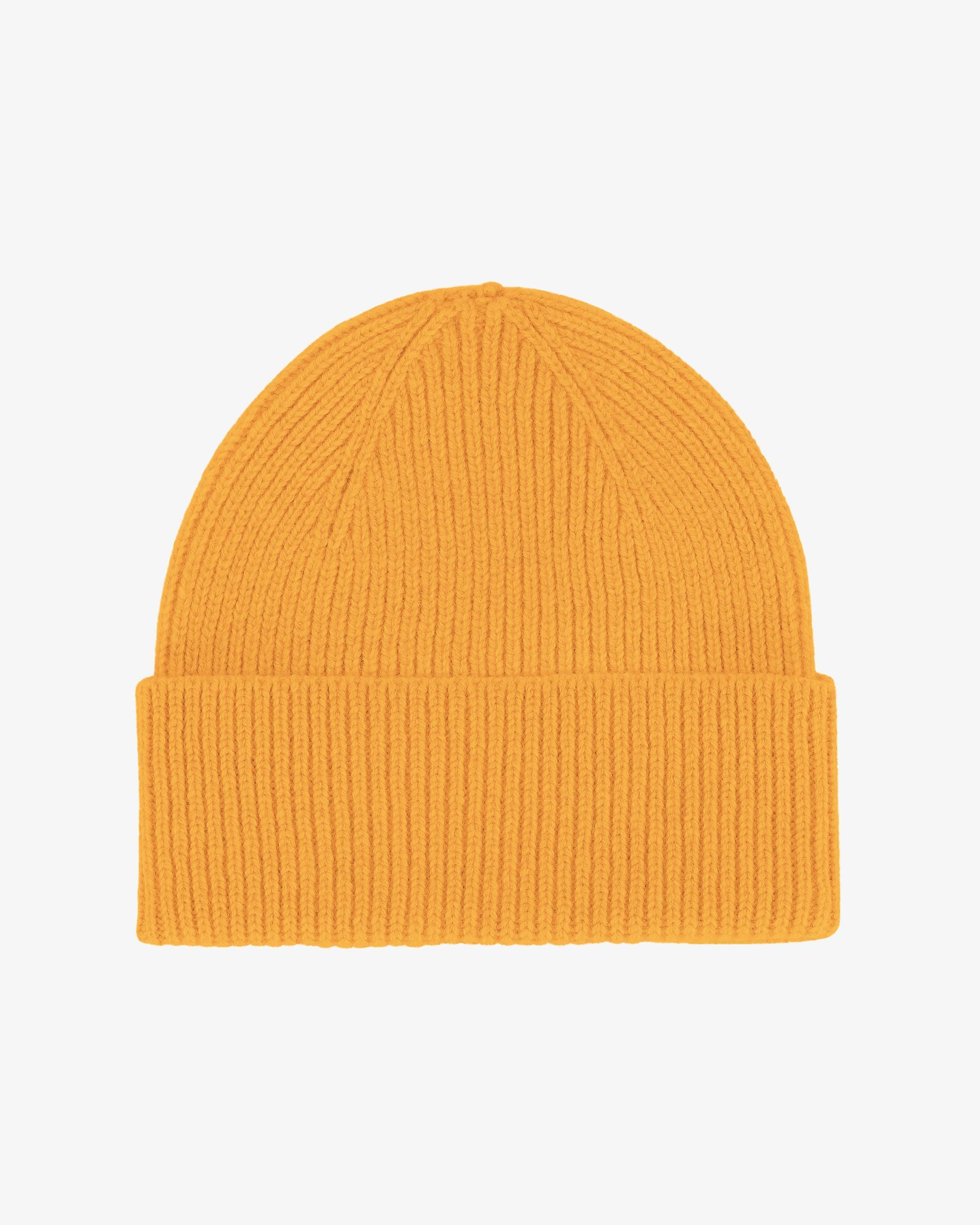 Merino Wool Beanie - Burned Yellow Product Image