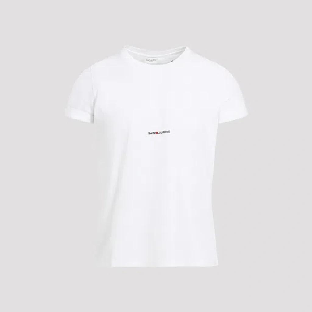 White Logo Print T-shirt Product Image