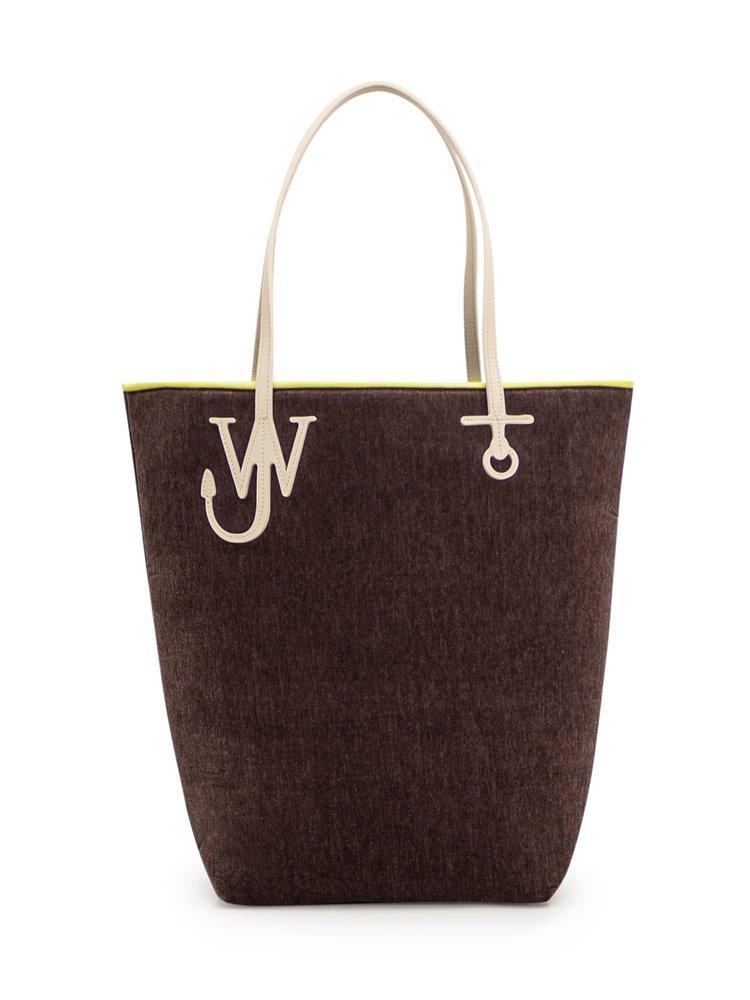 JW ANDERSON Anchor Logo Plaque Tote Bag In Green Product Image