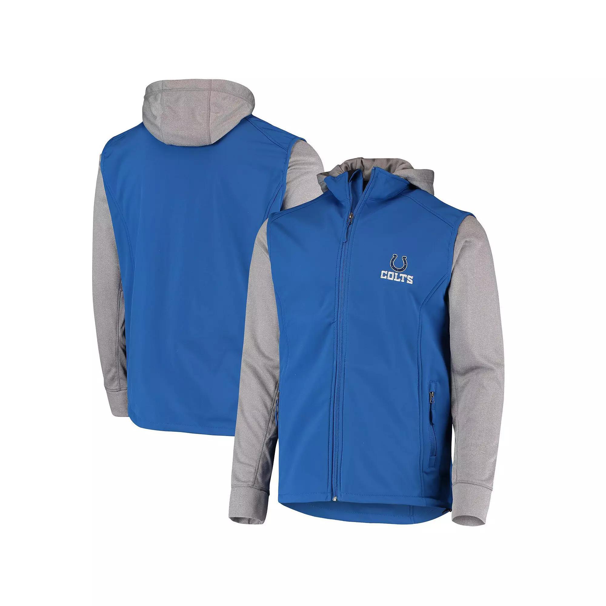 Men's Dunbrooke Royal/Gray Indianapolis Colts Alpha Full-Zip Jacket, Size: Medium, Blue Product Image