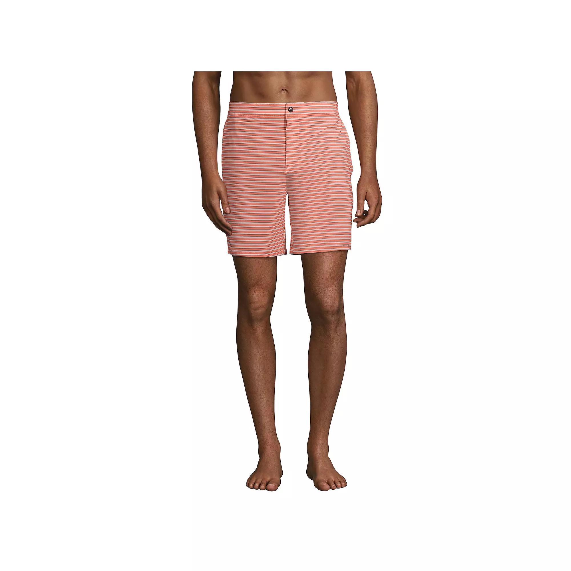 Men's Lands' End 7" Sunset Swim Trunks,  Product Image