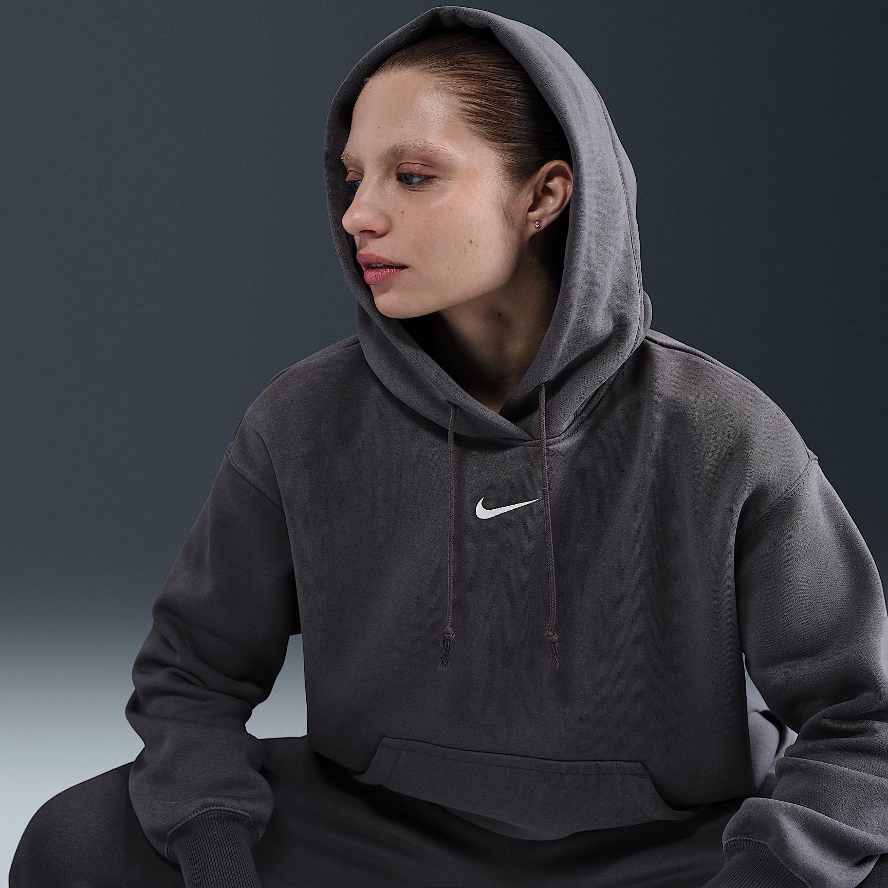 Womens Nike Sportswear Phoenix Fleece Oversized Pullover Hoodie | DQ5860-036 Product Image
