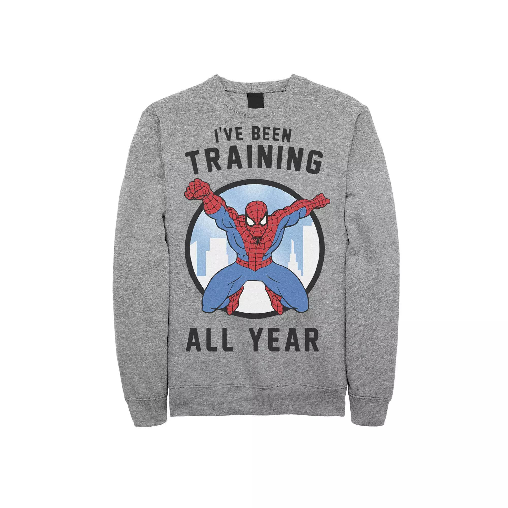 Men's Marvel Spider-Man I've Been Training All Year Sweatshirt,  Product Image