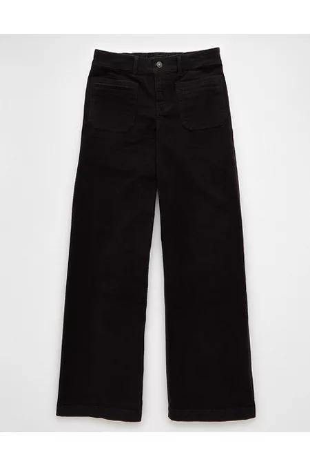 AE Stretch Corduroy Low-Rise Baggy Wide-Leg Pant Women's Product Image