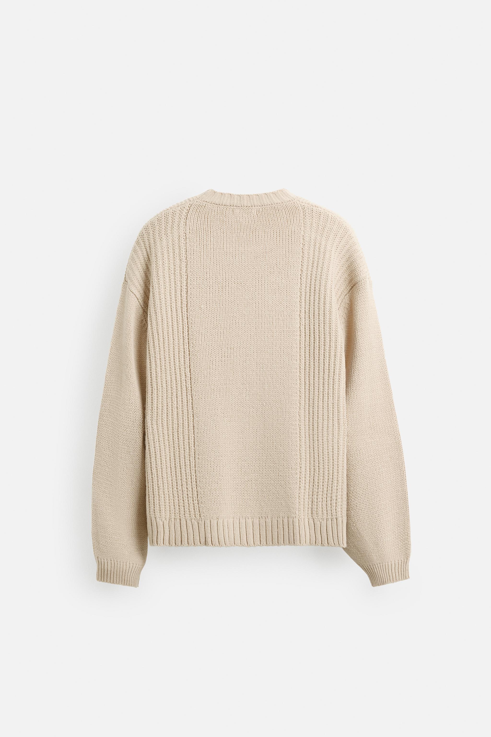 COMBINED TEXTURES SWEATER Product Image