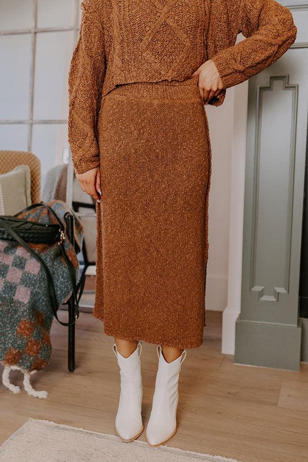 Wine Tasting Knit Sweater Skirt Product Image