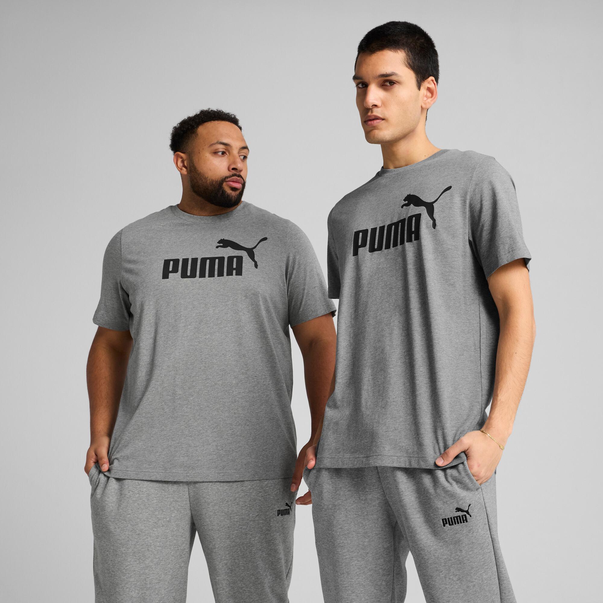 PUMA Essentials No. 1 Logo Men's T-Shirt in Grey Product Image