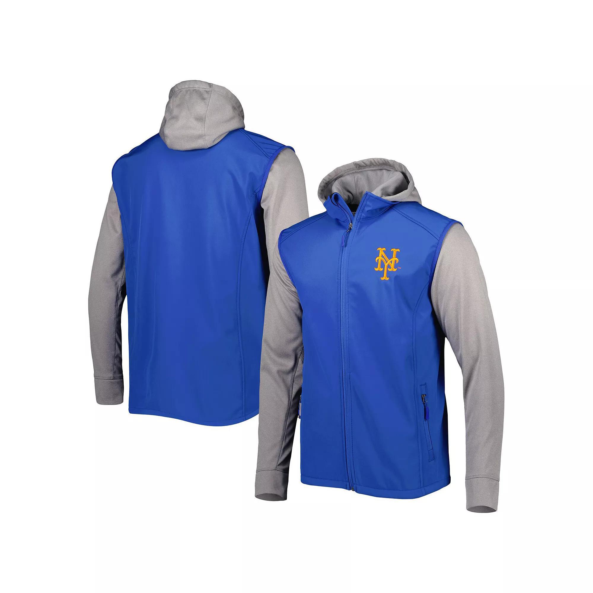 Men's Dunbrooke Royal/Heather Gray New York Mets Alpha Full-Zip Jacket,  Product Image