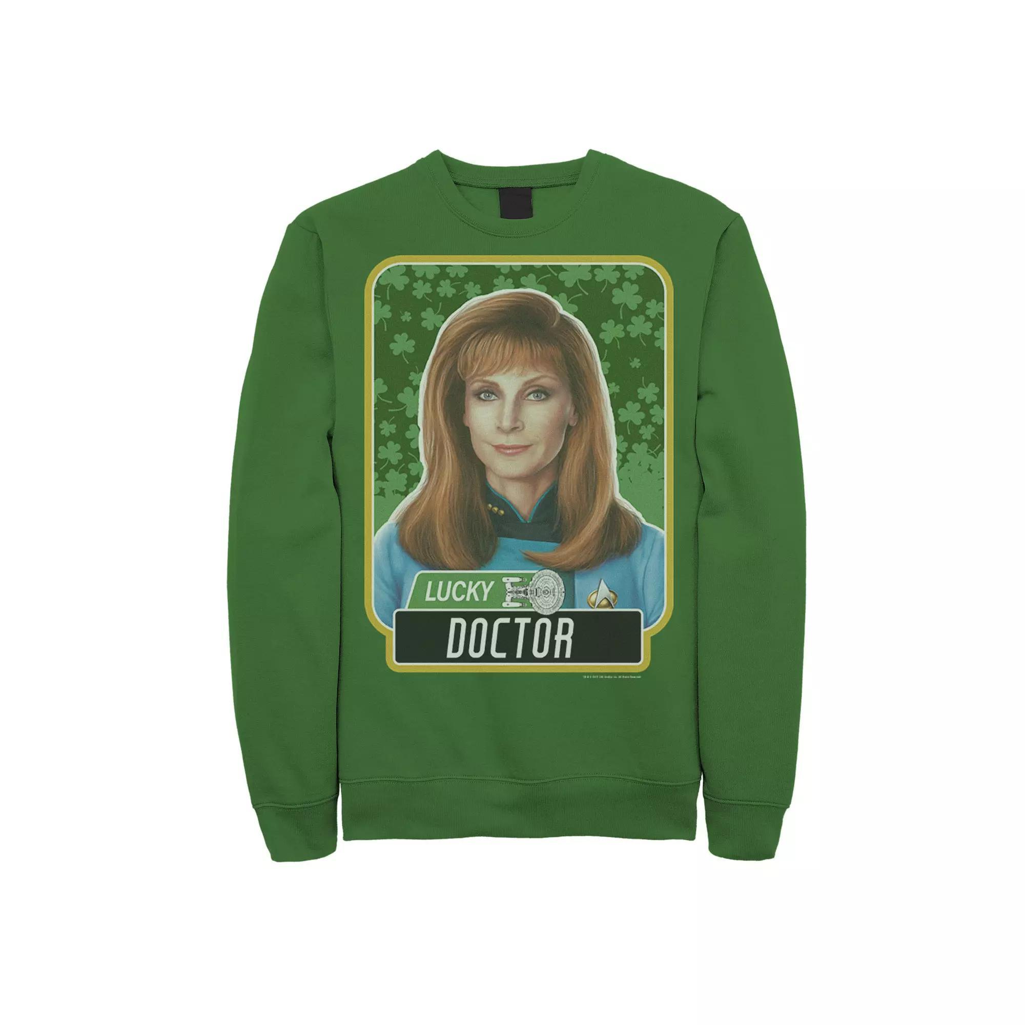 Men's Star Trek Next Generation St. Patty's Doctor Sweatshirt, Size: Small, Kelly Product Image