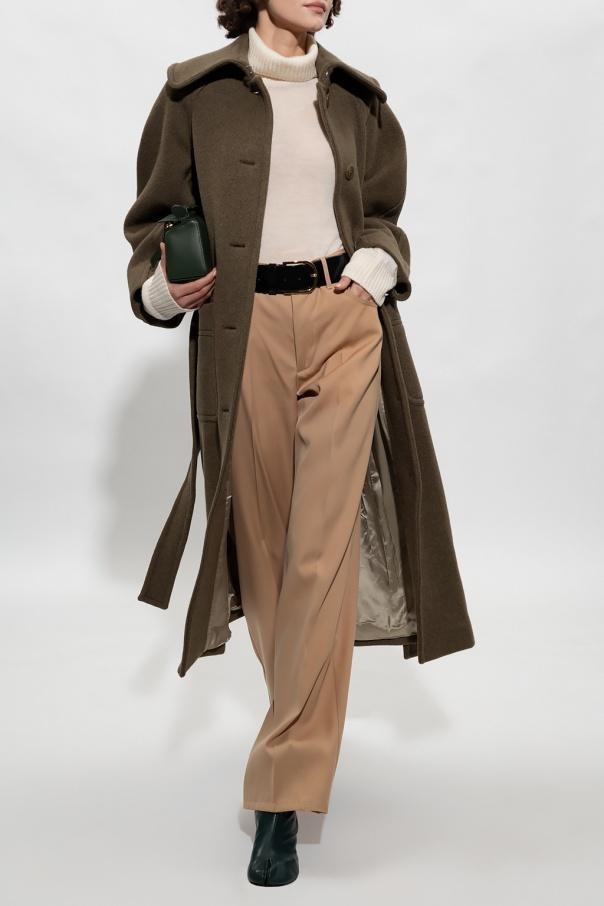 JIL SANDER High Waist Straight Leg Trousers In Nude Product Image