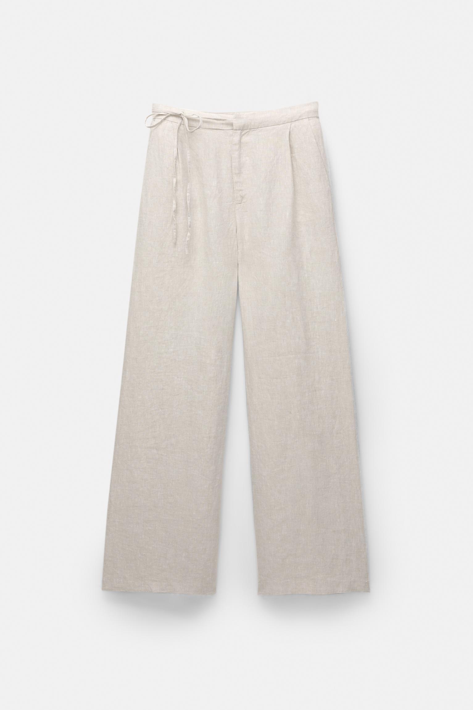 100% linen pants Product Image