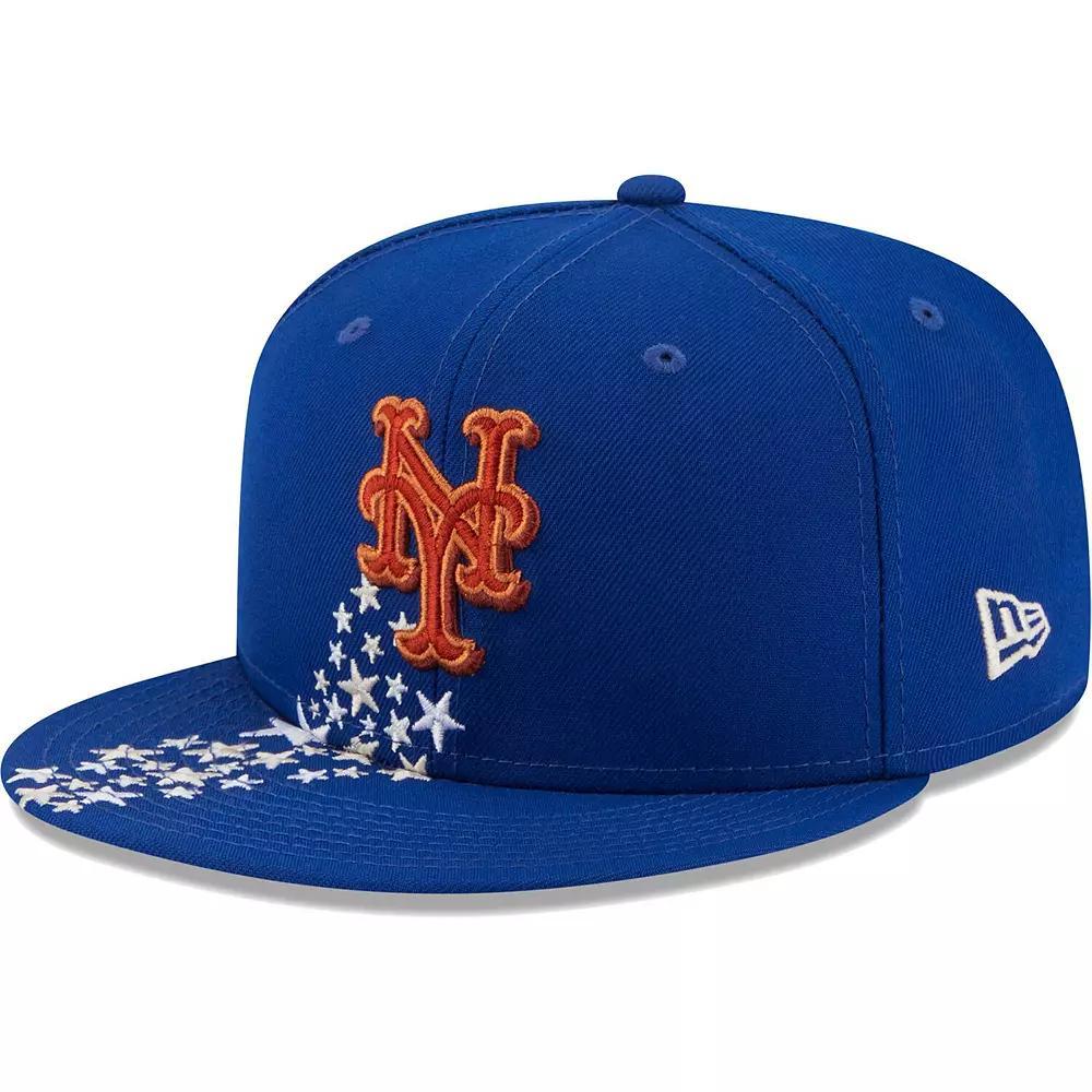 Men's New Era Royal New York Mets  Meteor 59FIFTY Fitted Hat, Size: 7 1/2, Blue Product Image