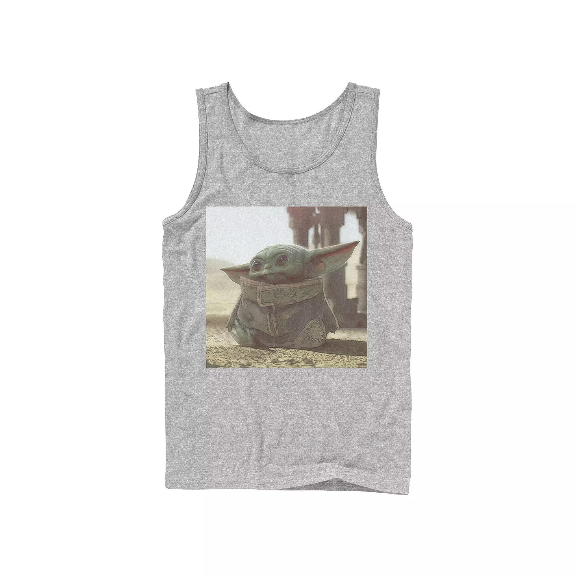 Men's Star Wars The Mandalorian The Child aka Baby Yoda Photograph Tank Top,  Product Image