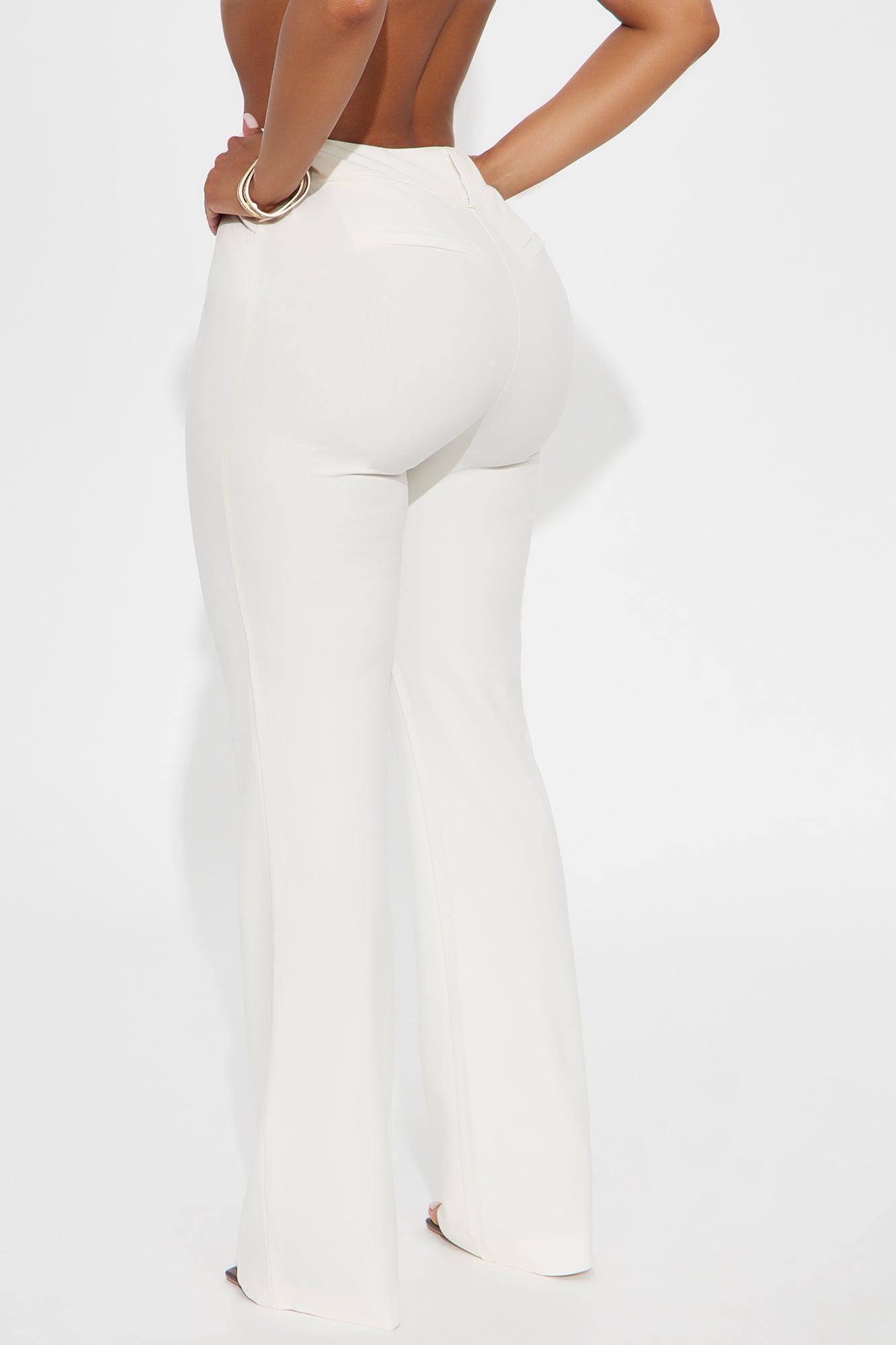 Tasha Dressy High Rise Pants - Ivory Female Product Image
